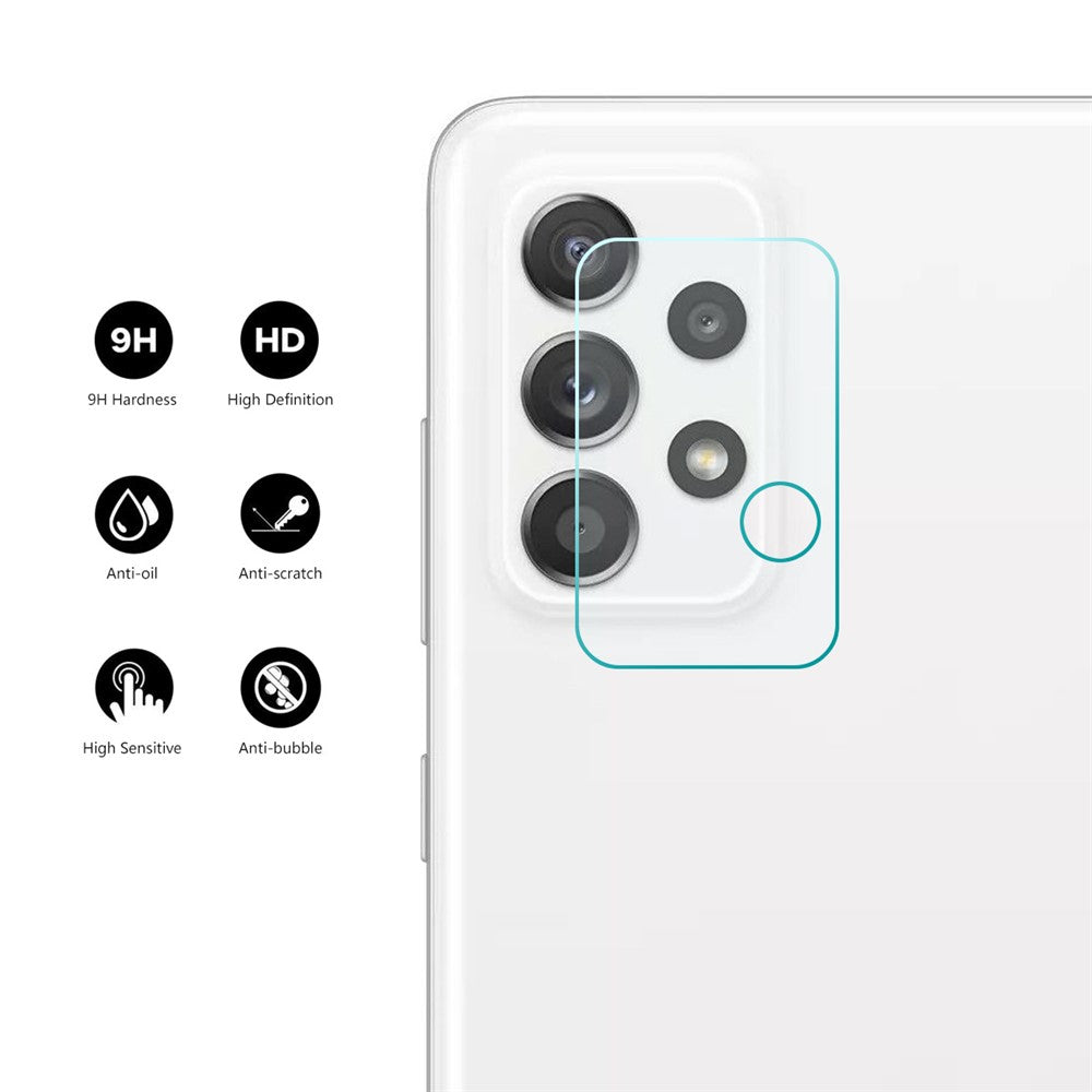 ENKAY HAT PRINCE 2-pak/sæt til Samsung Galaxy A23 5G (global version) / 4G / A33 5G / A53 5G / A73 5G, kamerobjektivbeskyttelse i højt aluminium-silikatglas, 0,2 mm ridsefast film