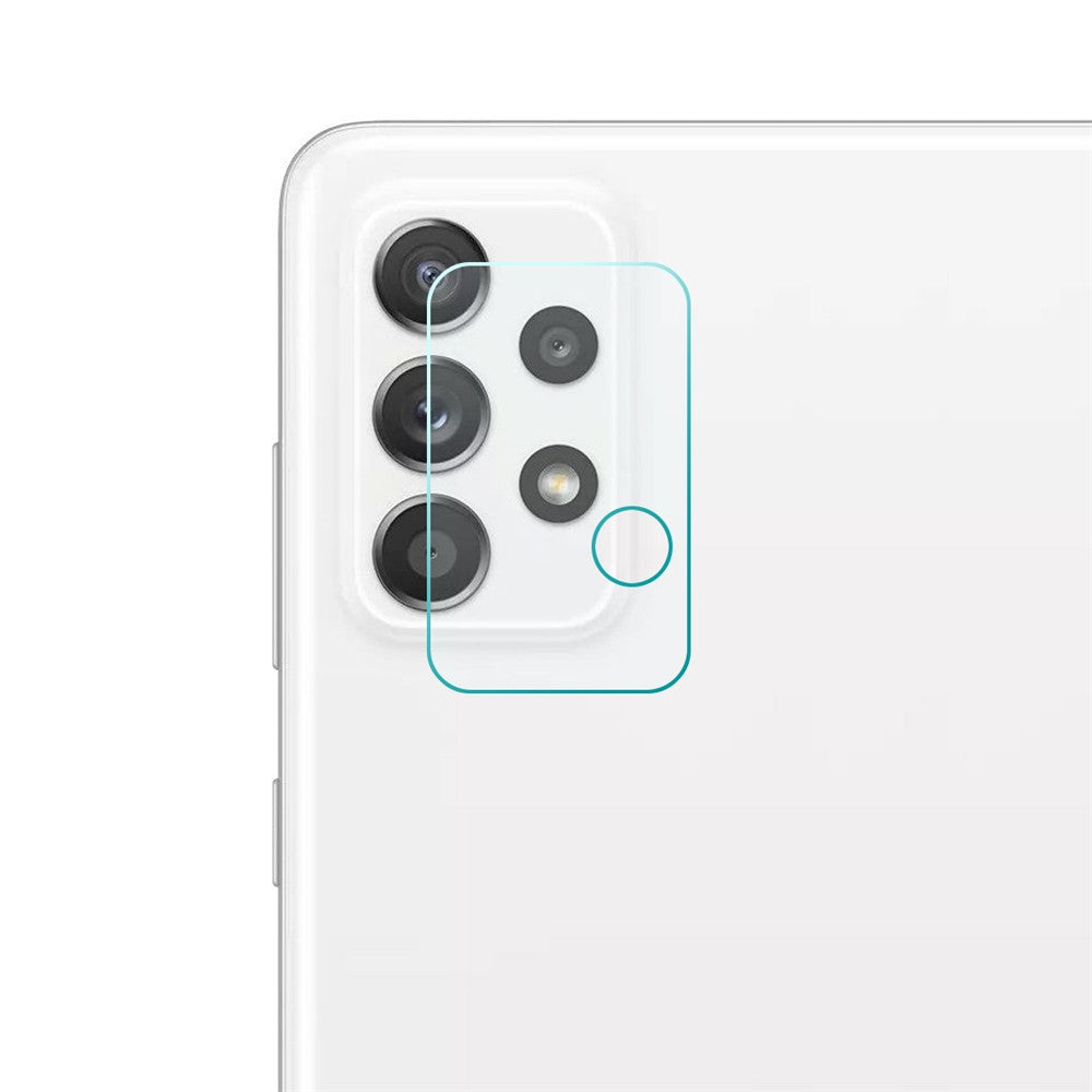 ENKAY HAT PRINCE kamerelinsskydd i aluminium-silikonglas för Samsung Galaxy A23 5G (global version) / 4G / A33 5G / A53 5G / A73 5G, 0,2 mm, høj gennemsigtighed, fuld dækning med klæbemiddel