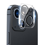 ENKAY HAT PRINCE til iPhone 13 6.1 tommer / 13 mini 5.4 tommer hærdet glas kameralinsebeskytter med fuld dækning, sort ringversion