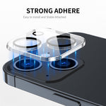 ENKAY HAT PRINCE til iPhone 13 6.1 tommer / 13 mini 5.4 tommer hærdet glas kameralinsebeskytter med fuld dækning, sort ringversion