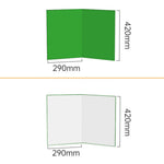 A3 Size Two-Fold Light Reflector Board Photography Reflector Cardboard Light Diffuser Paperboard (Green and White)