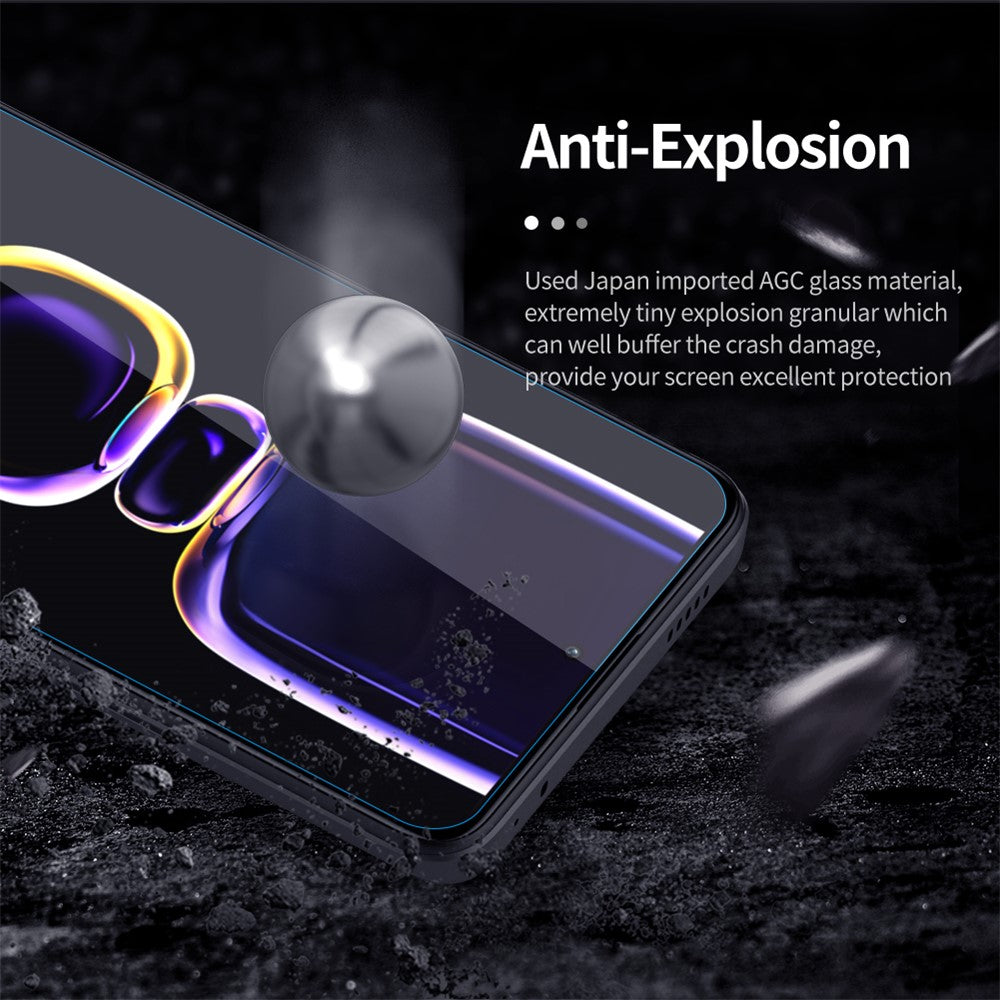 NILLKIN H+Pro för Xiaomi Poco F5 Pro 5G / Redmi K60 Pro 5G / K60 5G / K60E 5G AGC Glas Skärmskydd Explosionsskydd Ultraklar Skärmfilm