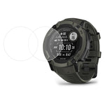 2Pcs / Set For Garmin Instinct 2X Anti-scratch Watch Screen Protector 2.5D Arc Edge HD Tempered Glass Film