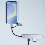 2218TU 8 in 1 USB Hub Adapter USB / Type-C to USB3.0 + 3 USB 2.0 + USB-C + SD / TF + 3.5mm Docking Station