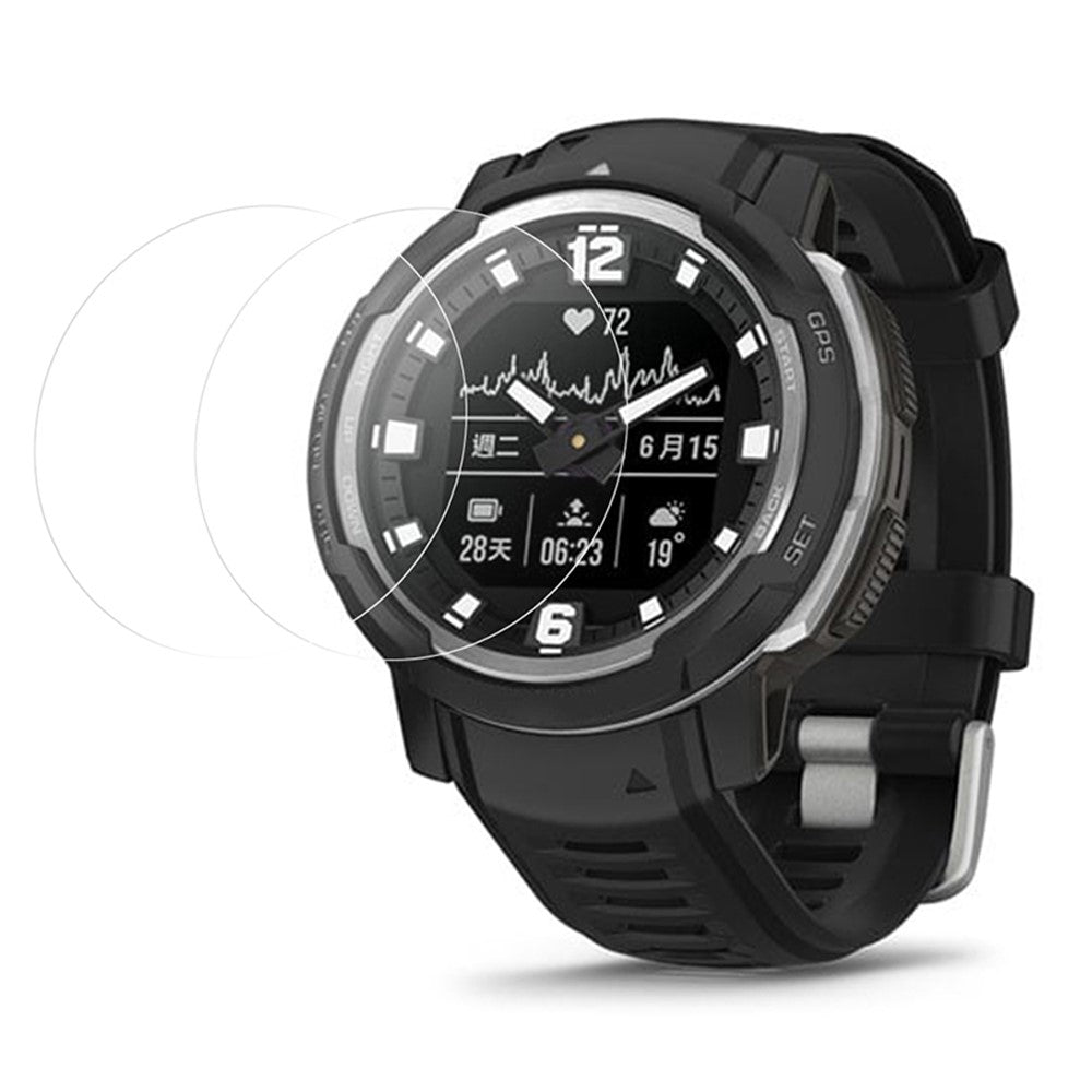 2 stk. / pakke til Garmin Instinct Crossover TPU-ur-skærmbeskytter Anti-ridse ur-skærmfilm