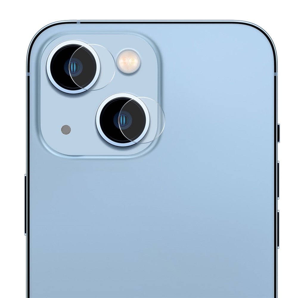 ENKAY HAT PRINCE 2 stk. / sæt til iPhone 15 / 15 Plus, 9H-hårdhed, 0,2 mm film, bagkameralinsebeskytter i højstyrke aluminium-silikatglas