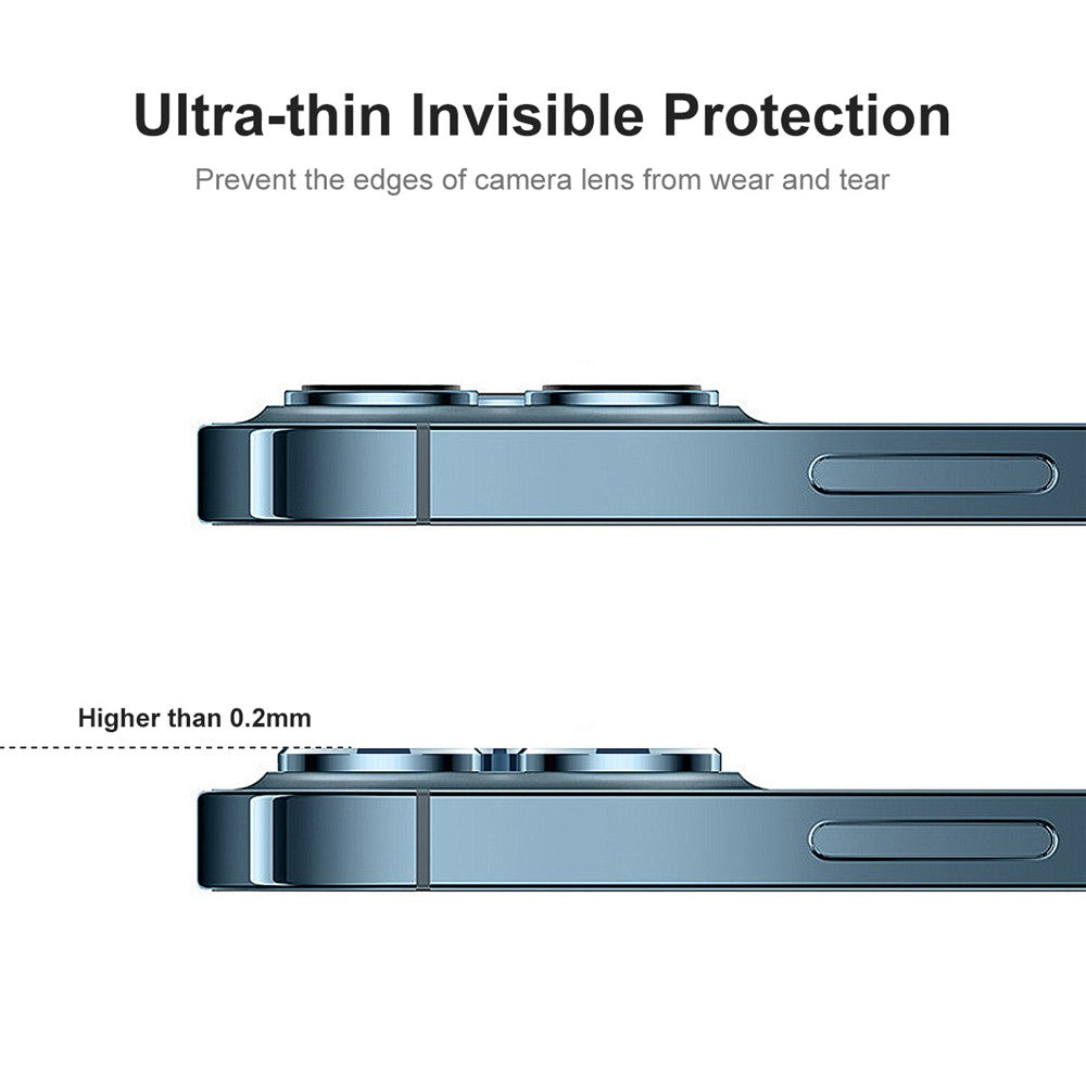 ENKAY HAT PRINCE 2 stk. / sæt til iPhone 15 / 15 Plus, 9H-hårdhed, 0,2 mm film, bagkameralinsebeskytter i højstyrke aluminium-silikatglas