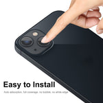 ENKAY HAT PRINCE 2 stk. / sæt til iPhone 15 / 15 Plus, 9H-hårdhed, 0,2 mm film, bagkameralinsebeskytter i højstyrke aluminium-silikatglas