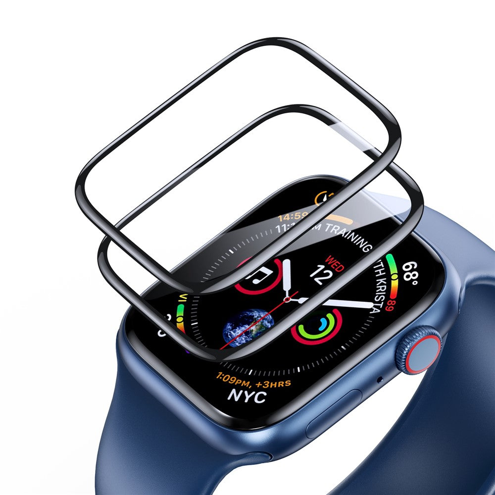DUX DUCIS 2 stk. skærmbeskytter til Apple Watch SE3 / SE2 / SE1 / 6 / 5 / 4 40 mm klar 3D buet kant TPE+PMMA urfolie
