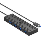 KAWAU H305-120 højhastigheds 4-ports USB-hub USB 3.0-splitterudvidelse til bærbar computer, flashdrev, tastatur