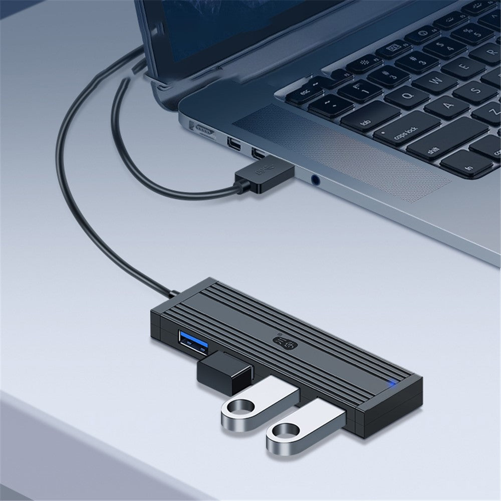 KAWAU H305-120 højhastigheds 4-ports USB-hub USB 3.0-splitterudvidelse til bærbar computer, flashdrev, tastatur
