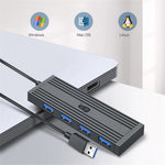 KAWAU H305-120 højhastigheds 4-ports USB-hub USB 3.0-splitterudvidelse til bærbar computer, flashdrev, tastatur
