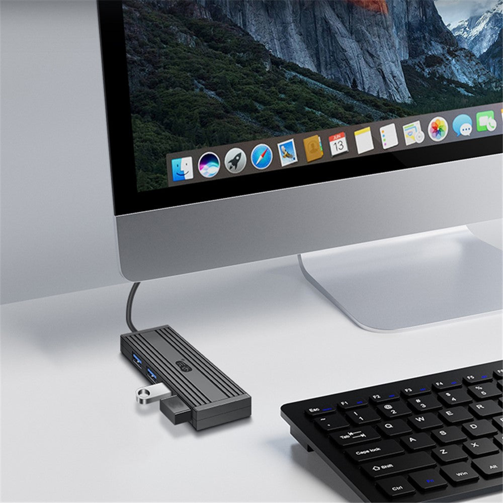 KAWAU H305-120 højhastigheds 4-ports USB-hub USB 3.0-splitterudvidelse til bærbar computer, flashdrev, tastatur