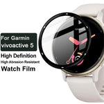 IMAK For Garmin vivoactive 5 Screen Protector Clear PMMA Watch Film Anti-Scratch Black Edge