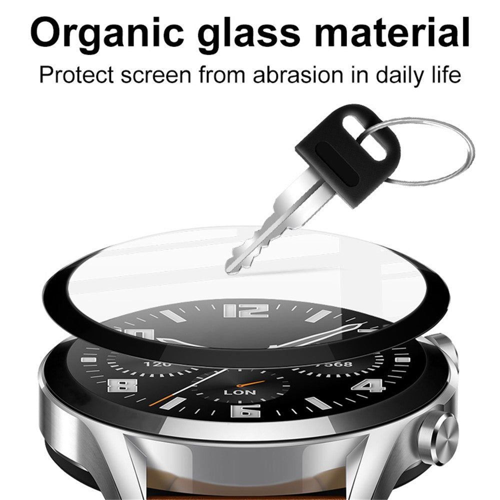 IMAK For Garmin vivoactive 5 Screen Protector Clear PMMA Watch Film Anti-Scratch Black Edge