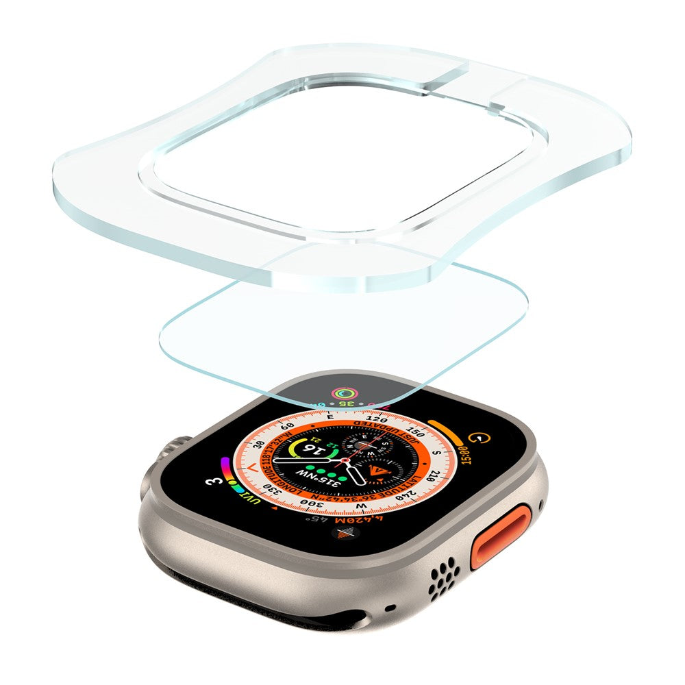 For Apple Watch Ultra 3 / Ultra 2 / Ultra 49mm Screen Protector Tempered Glass Film with Auto Alignment Tool Kit