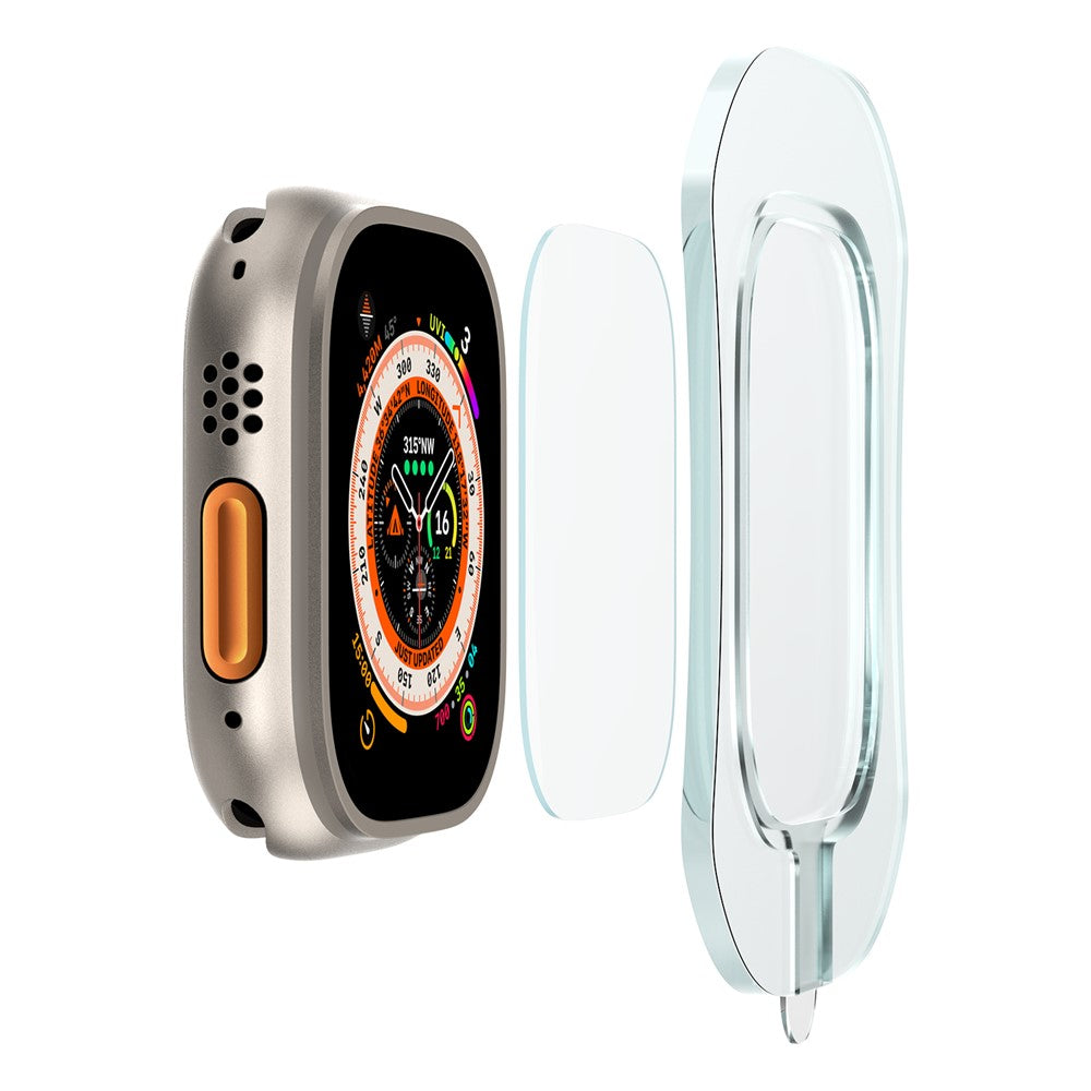 For Apple Watch Ultra 3 / Ultra 2 / Ultra 49mm Screen Protector Tempered Glass Film with Auto Alignment Tool Kit