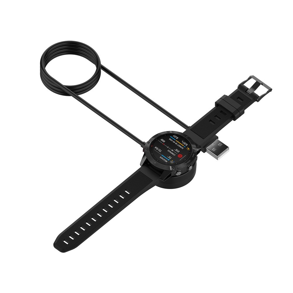 1.0M USB Charging Cable Dock Holder Stand for Garmin Fenix 7/Fenix 7S/Fenix 7X/Fenix 5/5S/5X/6/6S/6X
