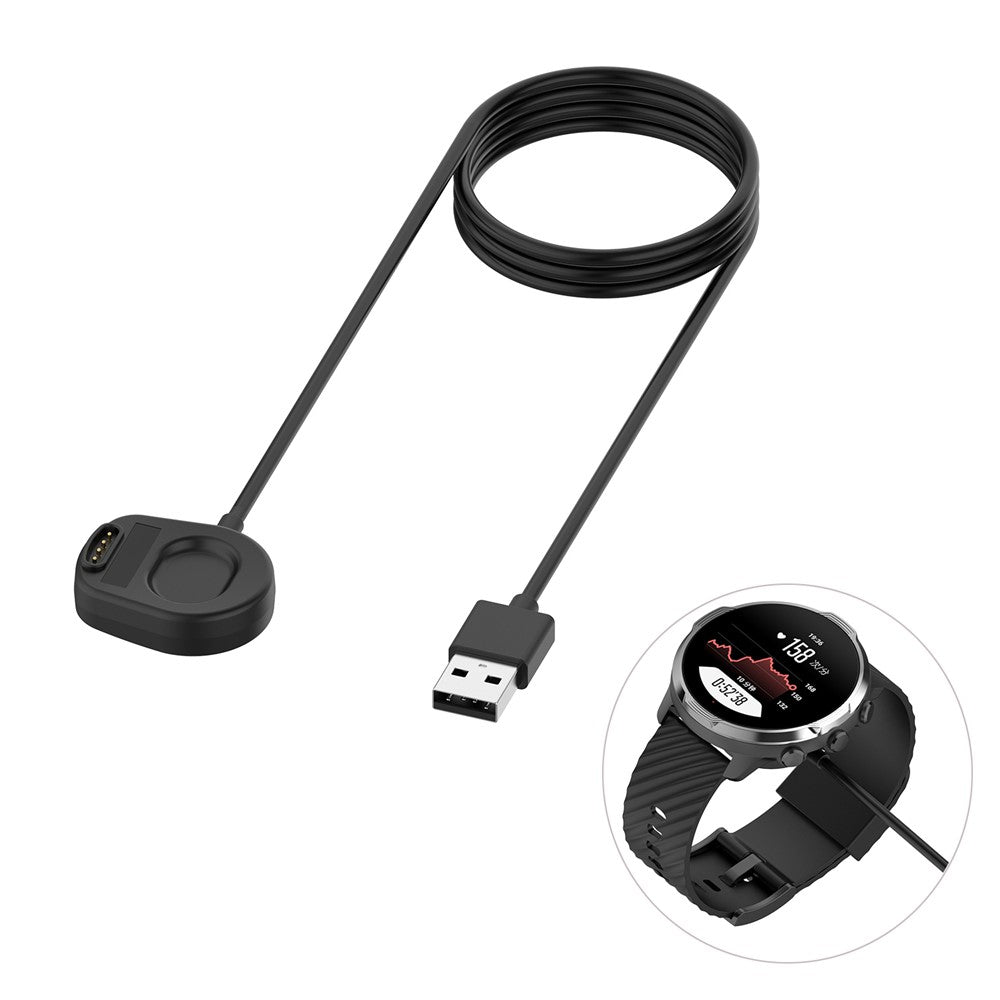 Magnetic USB Charging Cable Data Sync Cord 100cm for Suunto 7 Smart Watch