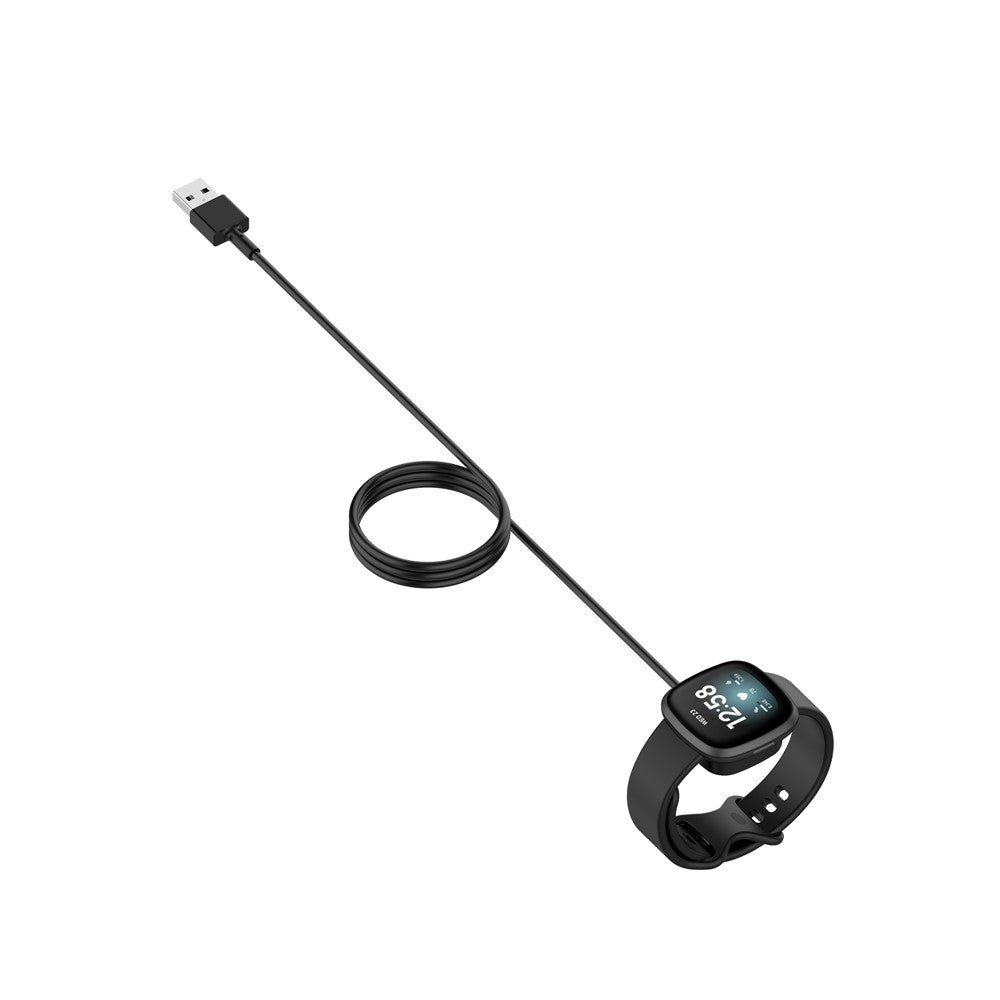 Smart Watch Charger Replacement for Fitbit Ace LTE / Versa 3 / Versa 4 / Sense / Sense 2 Charging Cradle Dock (1m) (With Chip Overshoot Protection)