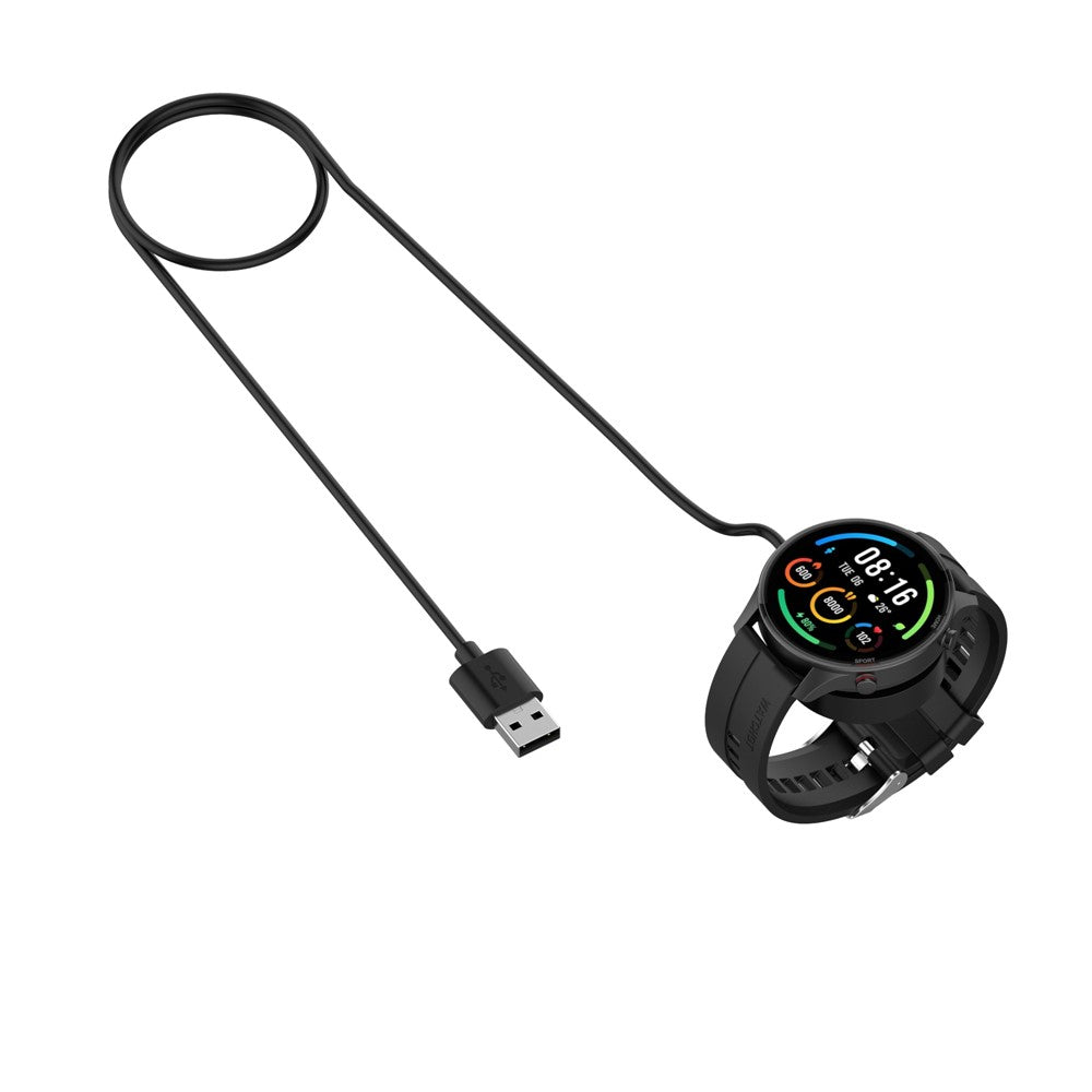 1.0M USB Opladeradapter Opladningsdock-kabel til Xiaomi Mi Watch Color Sport