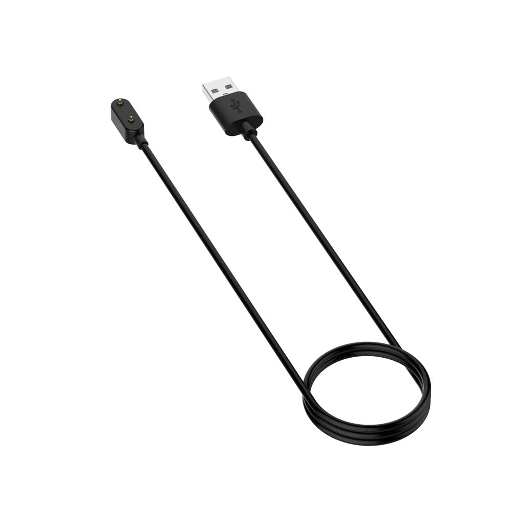 100 cm magnetisk laddningskabel smartklocka USB-laddningsdocka för Honor Band 11 Pro / Band 11 / Band 6 / Band 7 / Watch Fit (med överladdningsskyddschip) - svart
