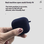 For AirPods 4 Silicone Case Soft Wireless Earbud Organizer Cover Thickness 1.5mm with Carabiner