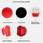 For AirPods 4 Silicone Case Soft Wireless Earbud Organizer Cover Thickness 1.5mm with Carabiner