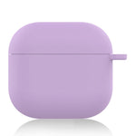 For AirPods 4 Silicone Case Soft Wireless Earbud Organizer Cover Thickness 1.5mm with Carabiner
