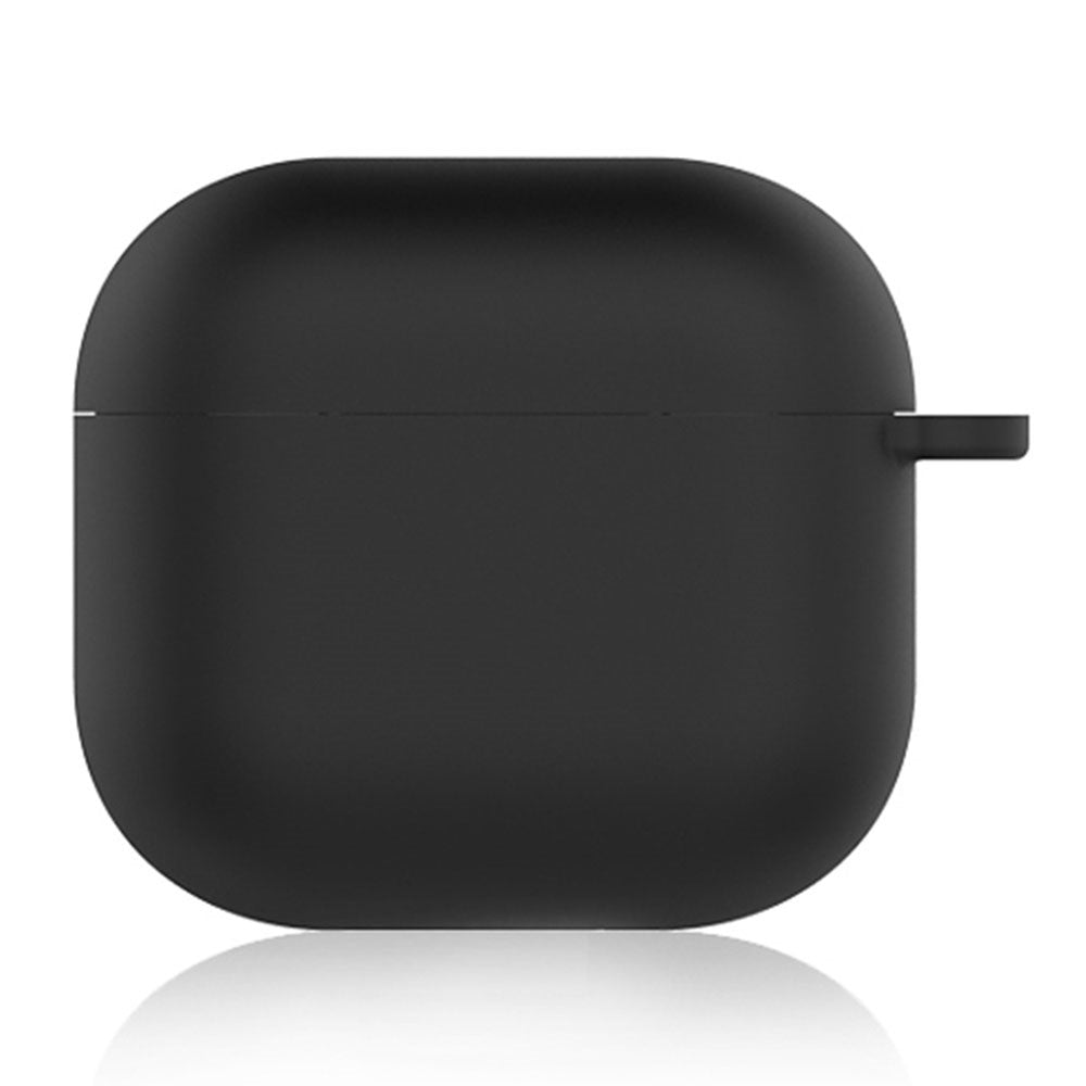 For AirPods 4 Silicone Case Soft Wireless Earbud Organizer Cover Thickness 1.5mm with Carabiner