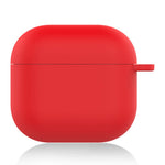 For AirPods 4 Silicone Case Soft Wireless Earbud Organizer Cover Thickness 1.5mm with Carabiner