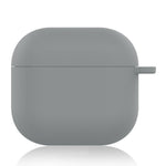 For AirPods 4 Silicone Case Soft Wireless Earbud Organizer Cover Thickness 1.5mm with Carabiner