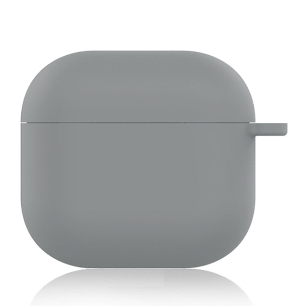 For AirPods 4 Silicone Case Soft Wireless Earbud Organizer Cover Thickness 1.5mm with Carabiner