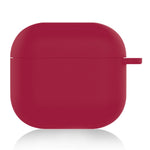 For AirPods 4 Silicone Case Soft Wireless Earbud Organizer Cover Thickness 1.5mm with Carabiner