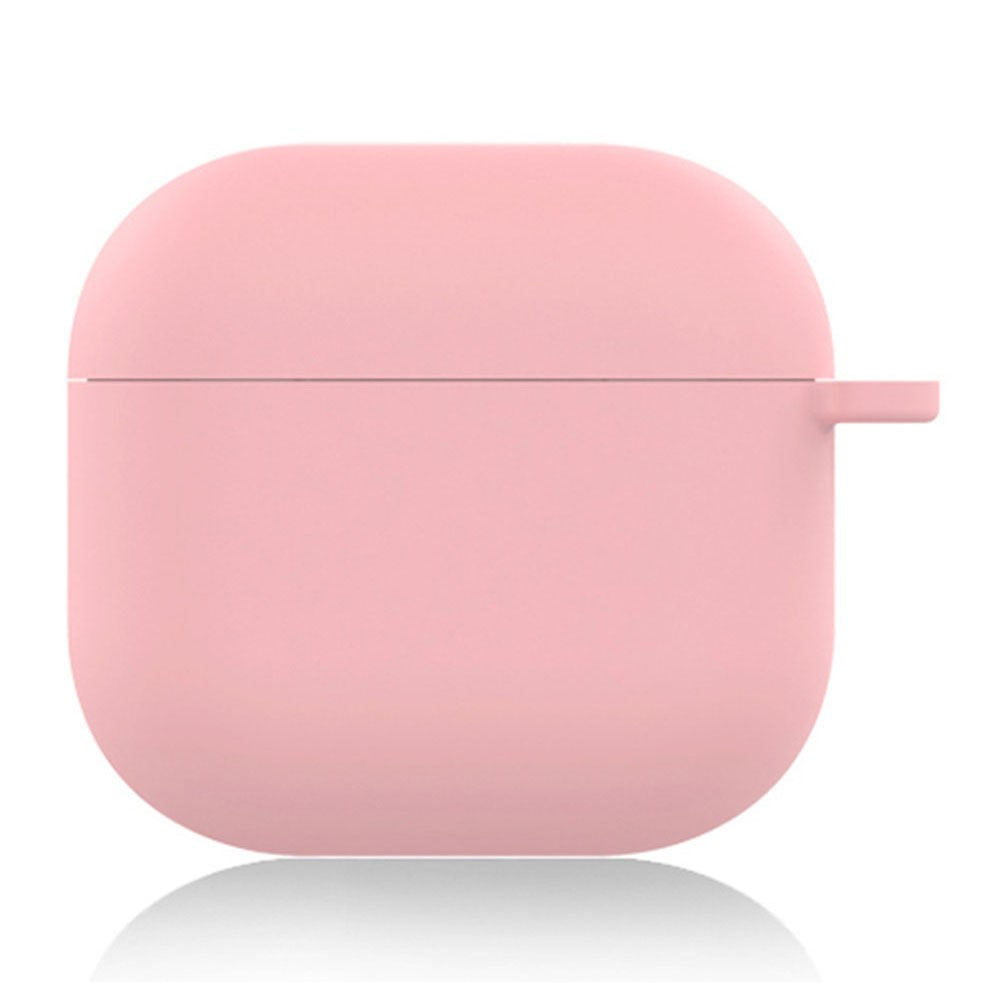 For AirPods 4 Silicone Case Soft Wireless Earbud Organizer Cover Thickness 1.5mm with Carabiner