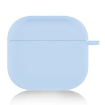 For AirPods 4 Silicone Case Soft Wireless Earbud Organizer Cover Thickness 1.5mm with Carabiner