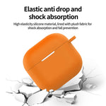 For AirPods 4 Silicone Case Integrated Bluetooth-compatible Earbuds Protective Cover with Hook