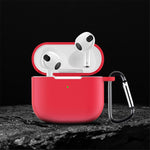 For AirPods 4 Silicone Case Integrated Bluetooth-compatible Earbuds Protective Cover with Hook
