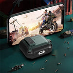 For AirPods 4 Bluetooth-compatible Earphone Cover TPU+PC Anti-Drop Case with Buckle