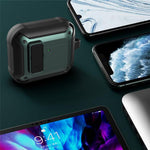 For AirPods 4 Bluetooth-compatible Earphone Cover TPU+PC Anti-Drop Case with Buckle