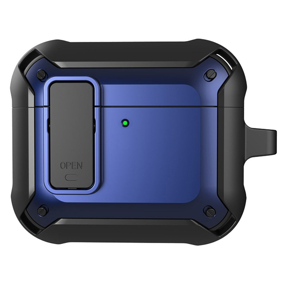 For AirPods 4 Bluetooth-compatible Earphone Cover TPU+PC Anti-Drop Case with Buckle
