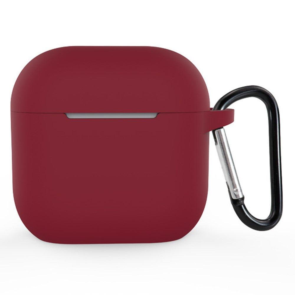For Apple AirPods 4 Silicone Case Bluetooth-compatible Earphones Integrate Protective Sleeve with Hook