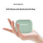 For AirPods Pro 2 Case Bluetooth-compatible Earphone Solid Color Silicone Cover with Lanyard