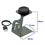 Desktop Charger for Samsung Galaxy Watch Ultra 47mm / Galaxy Watch7 44mm / 40mm Metal Watch Charging Dock Stand with Chip Protection