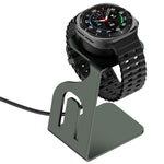 Desktop Charger for Samsung Galaxy Watch Ultra 47mm / Galaxy Watch7 44mm / 40mm Metal Watch Charging Dock Stand with Chip Protection