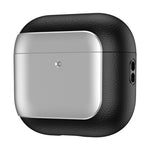 For AirPods 4 TPU Case Electroplating Litchi Texture Fall Prevention Earphone Cover with Lanyard