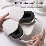 For AirPods Max 2 / Max Case with Sleep Mode PU Leather Headphone Cover