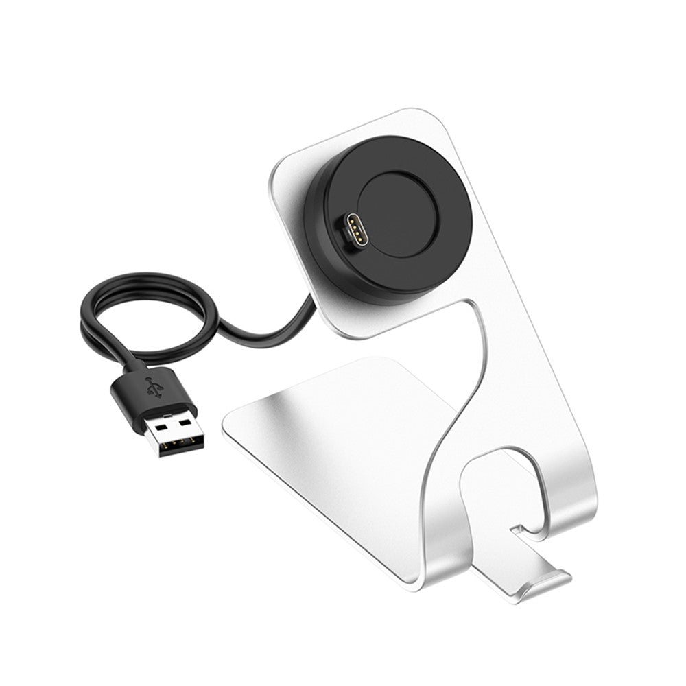 Opladningsstander/-dock i metalbeslag til Garmin Fenix 7/Fenix 7S/Fenix 7X/Forerunner 55/945 LTE/Venu2/Venu 2S Smartwatch