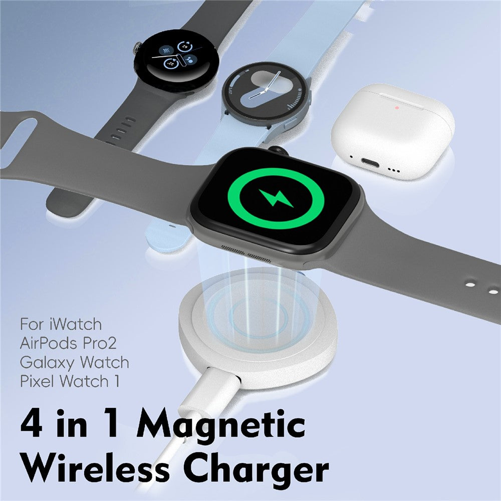 U30 Wireless Charger for Apple Watch  /  AirPods  /  Samsung Galaxy Watch  /  Google Pixel Watch Magnetic Charging Adapter
