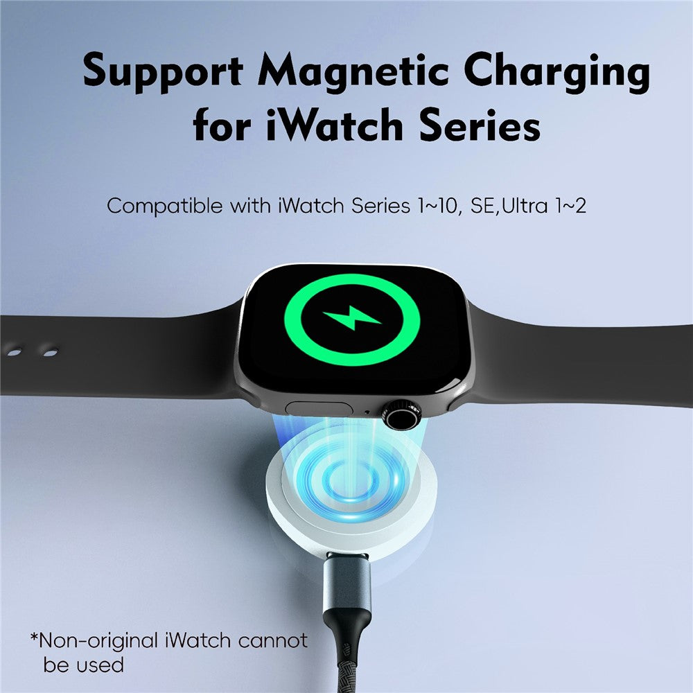U30 Wireless Charger for Apple Watch  /  AirPods  /  Samsung Galaxy Watch  /  Google Pixel Watch Magnetic Charging Adapter